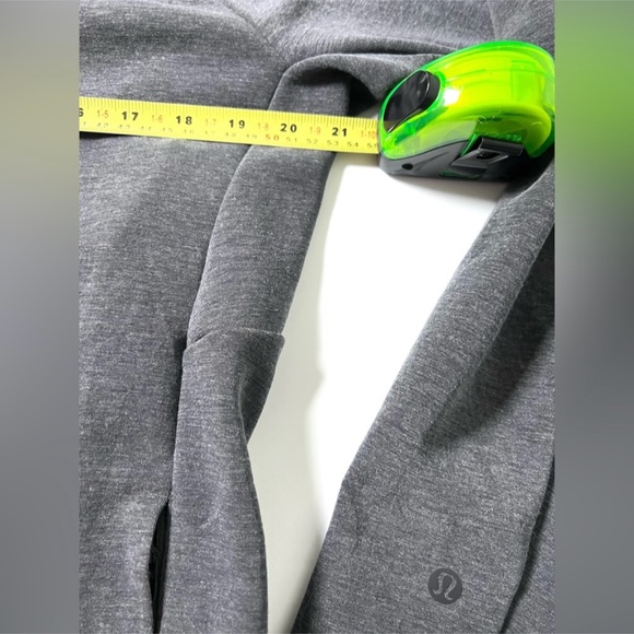 Lululemon Gridliner Fleece Full Zip Hoodie in Heathered Black Gym Activewear L - Picture 9 of 10